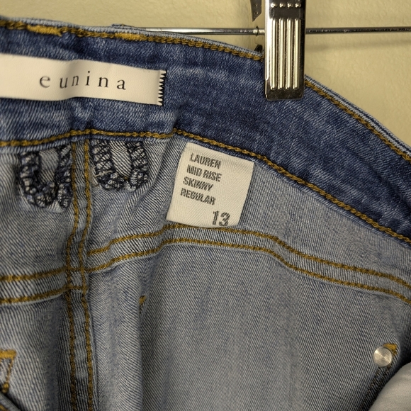 Eunina Distressed Blue Skinny Jeans - Picture 9 of 12